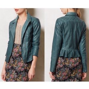 Anthropologie Cartonnier Vegan Leather Jacket Sz 2